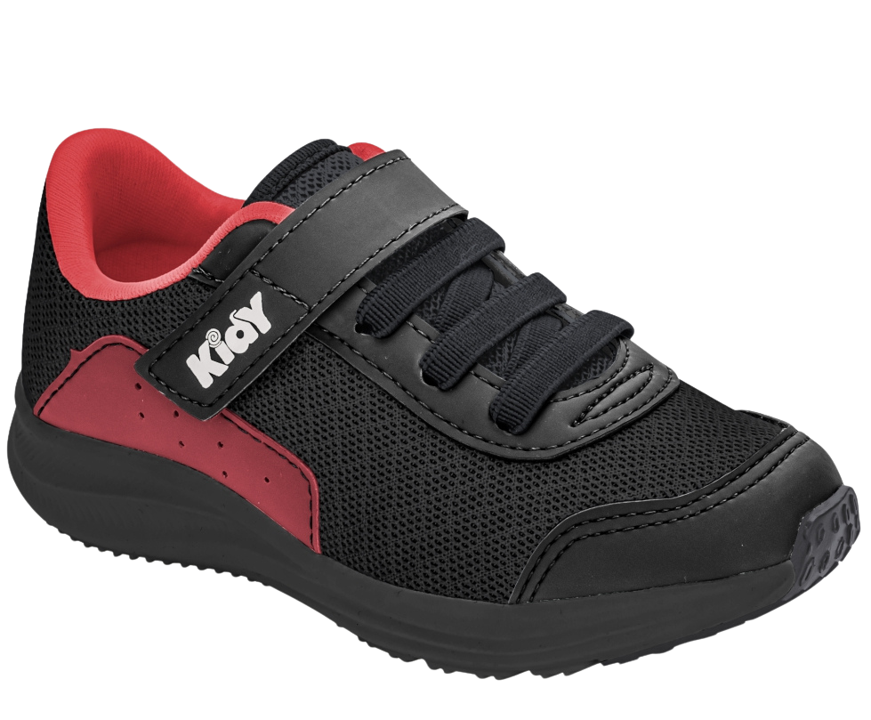 Tenis Negro con Rojo