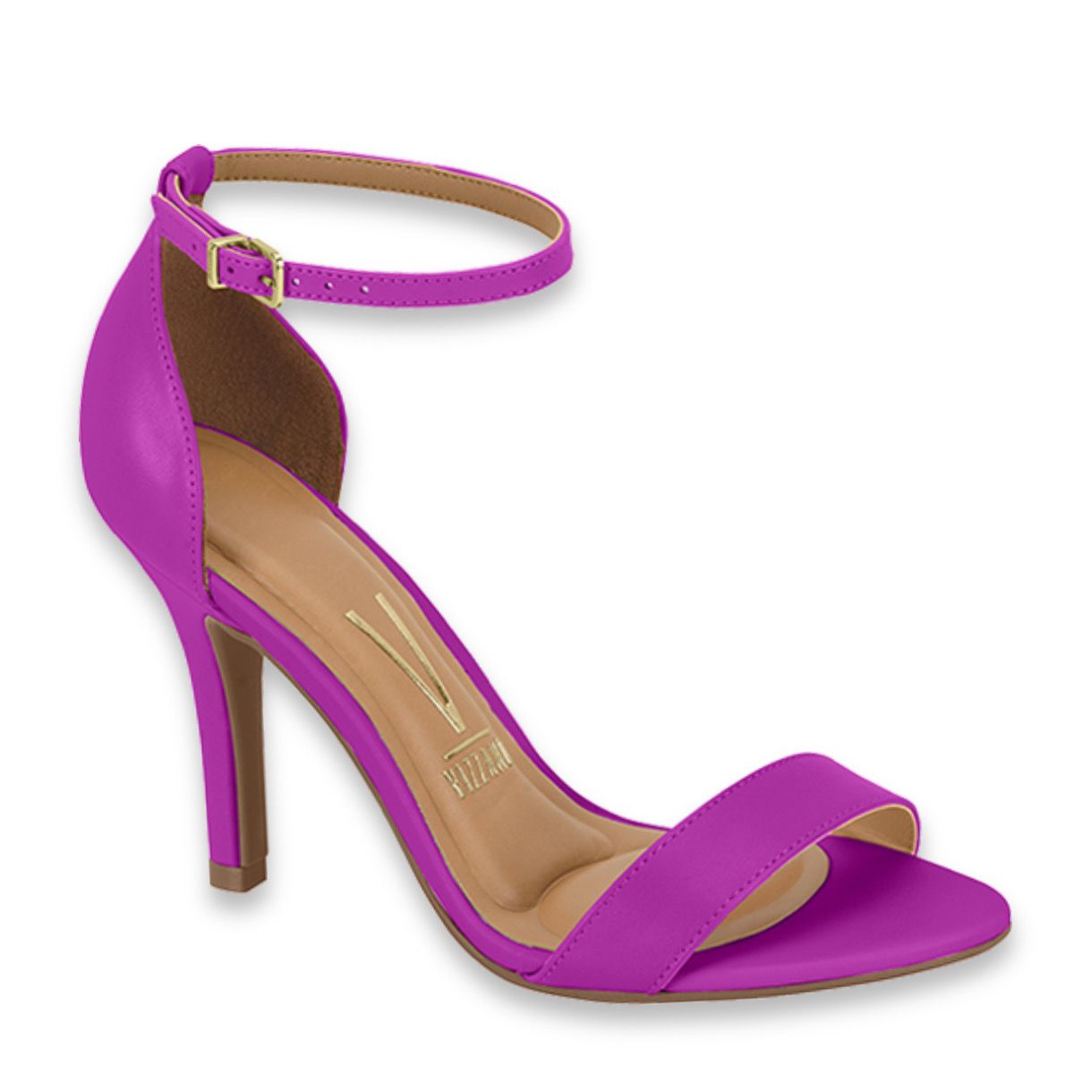 Sandalia de tacón fucsia